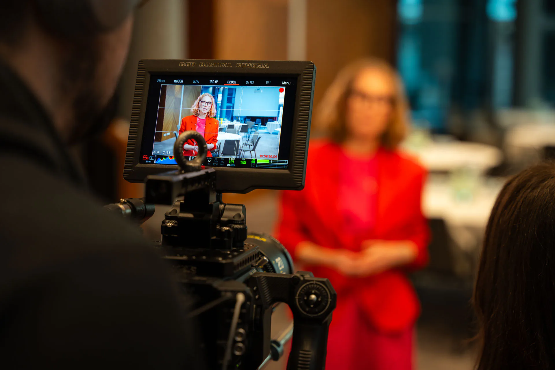 Videointerview mit einer Referentin beim Fondsfrauen-Event
