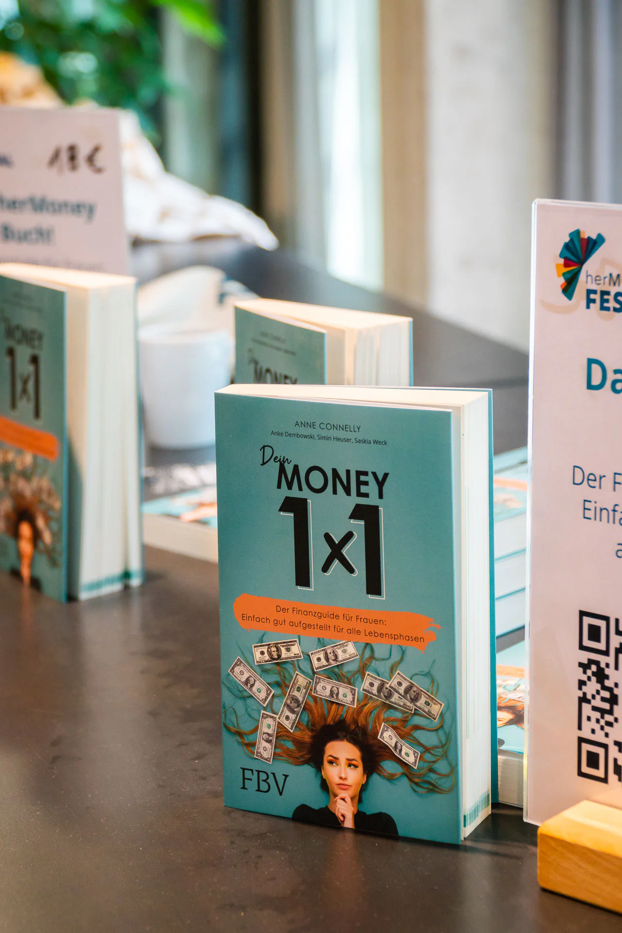Bücherpräsentation beim herMoney Festival